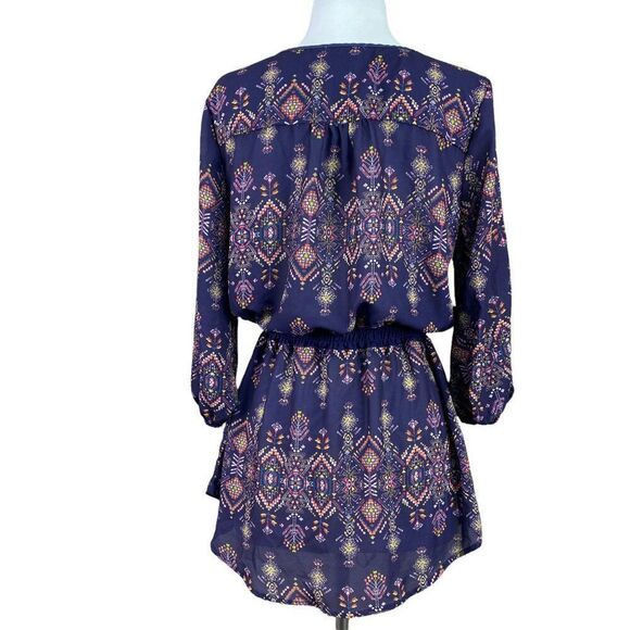 Maurices Tunic Blouse Medium Gathered Waist - Picture 2 of 6